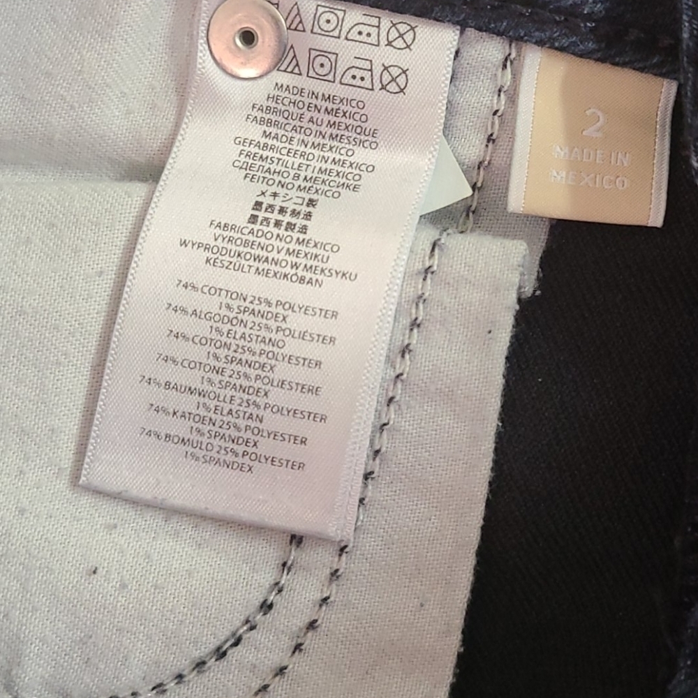 MICHAEL KORS  DARK SKINNY JEANS SZ 2 - Picture 8 of 9